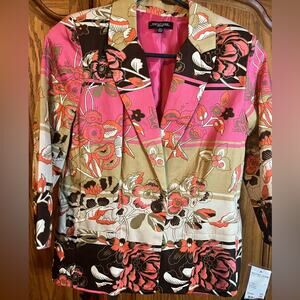 Notations Multicolored Floral Jacket PS